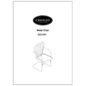 Crosley CO1031 Chair manual cover