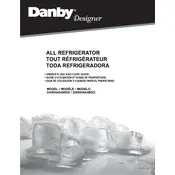 Danby DAR044A4BDD Refrigerator manual cover