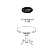 Crosley CF2003 Table manual cover