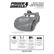 Power Wheels Mattel Cars 3 Lightning McQueen DRL28 Toy manual cover