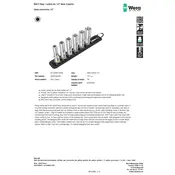 Wera Belt C Deep 1 Socket Set Socket manual cover