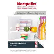 Montpellier MBUF300 Freezer manual cover