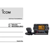 Icom IC-M506EURO Transceiver manual cover