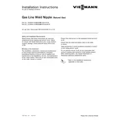 Viessmann Vitocrossal 300 CA3 2.5 Gas Line Weld Nipple Accessory manual cover