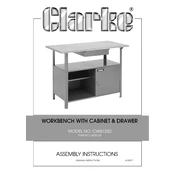 Clarke 6500130 CWB1250 Workbench Cabinet Drawer manual cover