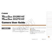 Canon PowerShot SX270 HS manual cover