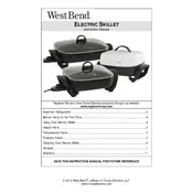 West Bend L5791B 72213 Skillet manual cover