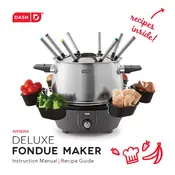 Dash DFM250 Deluxe Fondue Maker manual cover