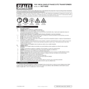 Sealey WST10000 Transformer manual cover