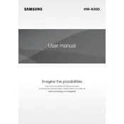 Samsung HW-K850 Soundbar manual cover