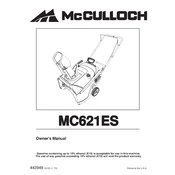 McCulloch MC 621ES manual cover