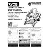 Ryobi RYRM8001 Mower manual cover