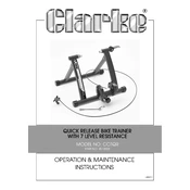 Clarke 4510003 CCTQR Quick Release Bike Trainer manual cover