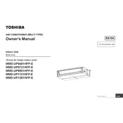 Toshiba MMD-UP0481HFP-E Air Conditioner manual cover