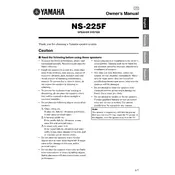 Yamaha NS-225F Speaker manual cover