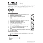 Sealey 5001.V4 Trolley Jack manual cover