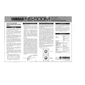 Yamaha NS-500M Speaker manual cover