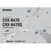 Yamaha CRX-N470 Receiver manual cover