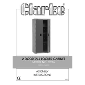 Clarke 7642030 CC76 2 Door Tall Locker Cabinet manual cover