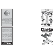 Clarke 4499105 BIN1025 Binocular manual cover