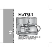 Matsui MCE100 manual cover