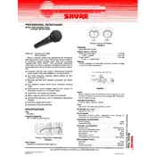 Shure PE85L Microphone manual cover