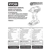 Ryobi PSBDG01 Grinder manual cover