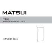 Matsui MTR2507GW manual cover