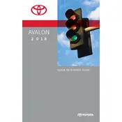 Toyota Avalon 2018 Sedan manual cover