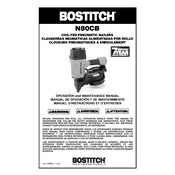 Bostitch N80CB Nailer manual cover