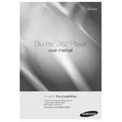 Samsung BD-P1500 Series Blu-ray Player manual cover