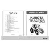 Kubota M108S Tractor manual cover