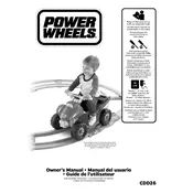 Power Wheels Mattel Kawasaki Lil Quad CDD26 Toy manual cover