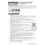 Sealey PC300SD.V3 Vacuum manual cover