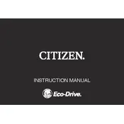 Citizen E168 Watch manual cover