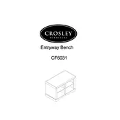 Crosley CF6031 Bench manual cover