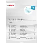 Bosch Plastic Liquidiser MUZ5MX1 Kitchen Machine manual cover