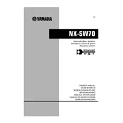 Yamaha NX-SW70 Subwoofer manual cover