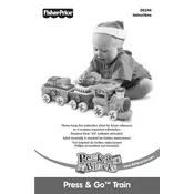 Fisher Price Mattel Peek-a-Blocks Press and Go Train G5244 Toy manual cover