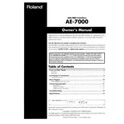 Roland AE-7000 manual cover