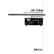 Icom IC-730 Transceiver manual cover