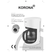 Korona 10504 Coffee Maker manual cover