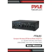 Pyle PTAU55 Amplifier manual cover