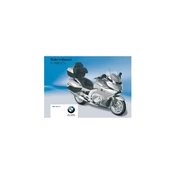 BMW K 1600 GTL 2011 Motorcycle manual cover