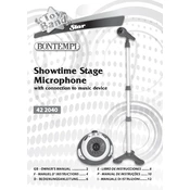 Bontempi 42 2040 Showtime Stage Microphone manual cover