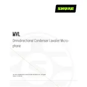 Shure MVL Microphone manual cover