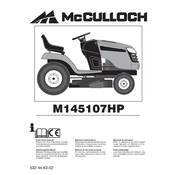 McCulloch M145107HP manual cover