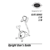 Horizon Fitness Elite 2.1B 2005 Upright Bike manual cover