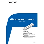 Brother Pocket Jet PJ-673 manual cover