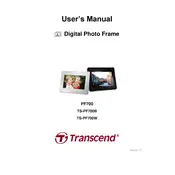 Transcend PF700 TS-PF700B Digital Photo Frame manual cover